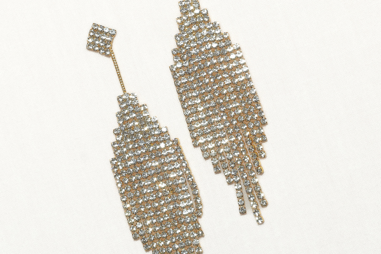 Rhine Stone Chandelier Drop Earrings