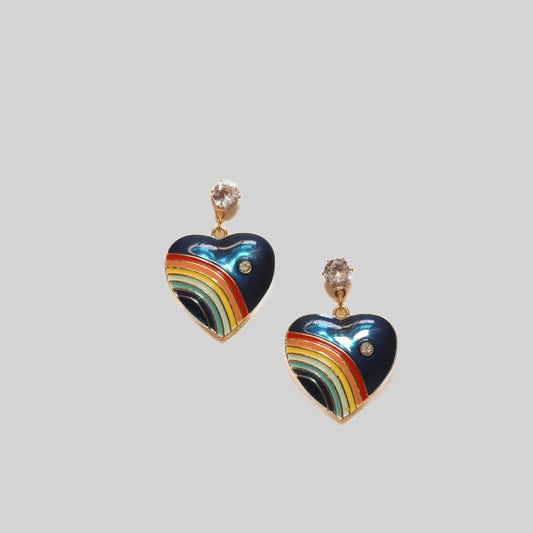 Pride Heart Earrings
