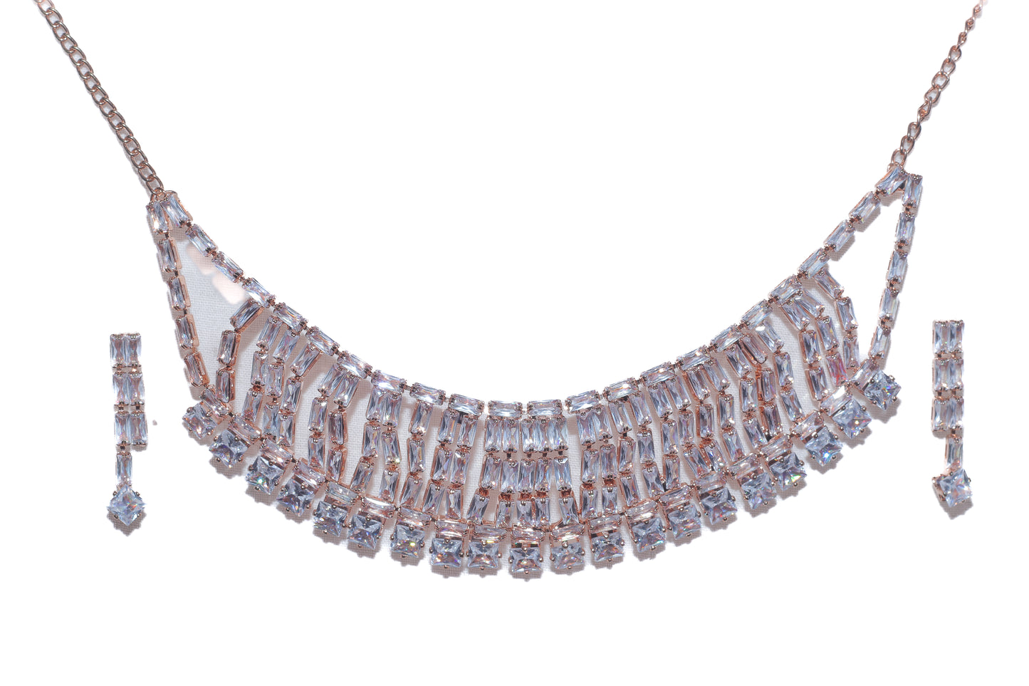 Rose Gold AD Necklace