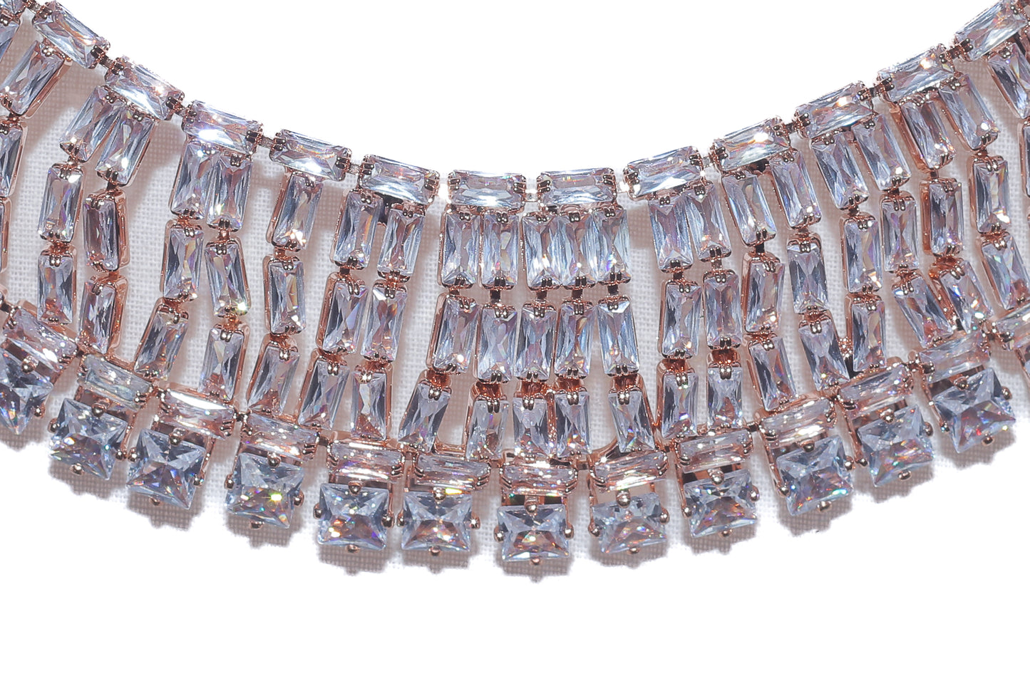 Rose Gold AD Necklace