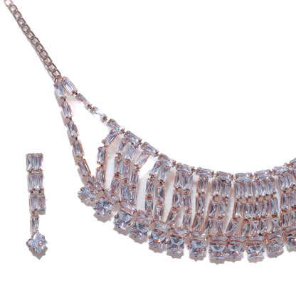 Rose Gold AD Necklace