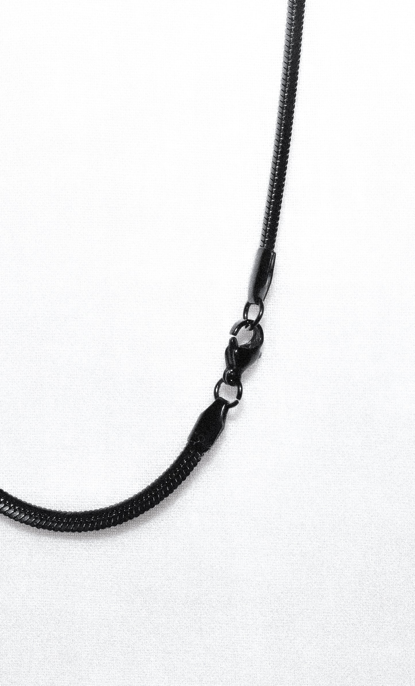 Black Dog-tag unisex chain