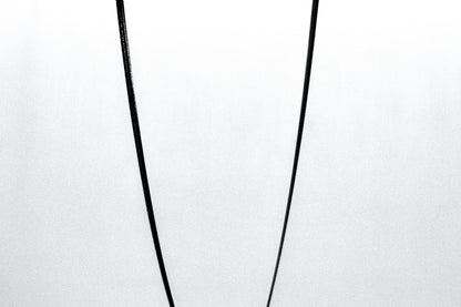 Black Dog-tag unisex chain