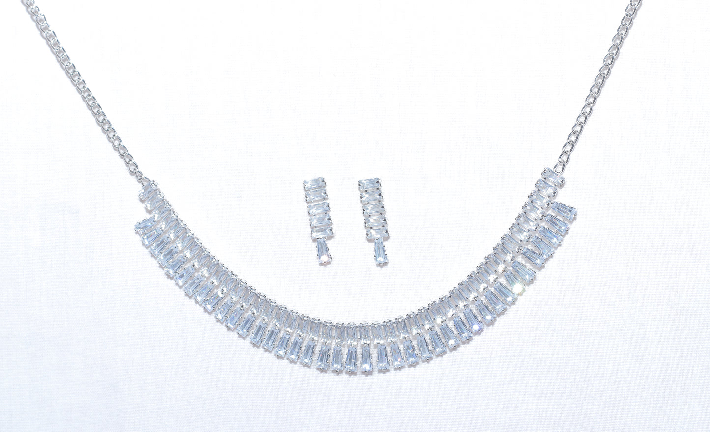 Sterling Silver Traditional Necklace with Earrings