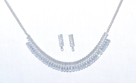 Sterling Silver Traditional Necklace with Earrings